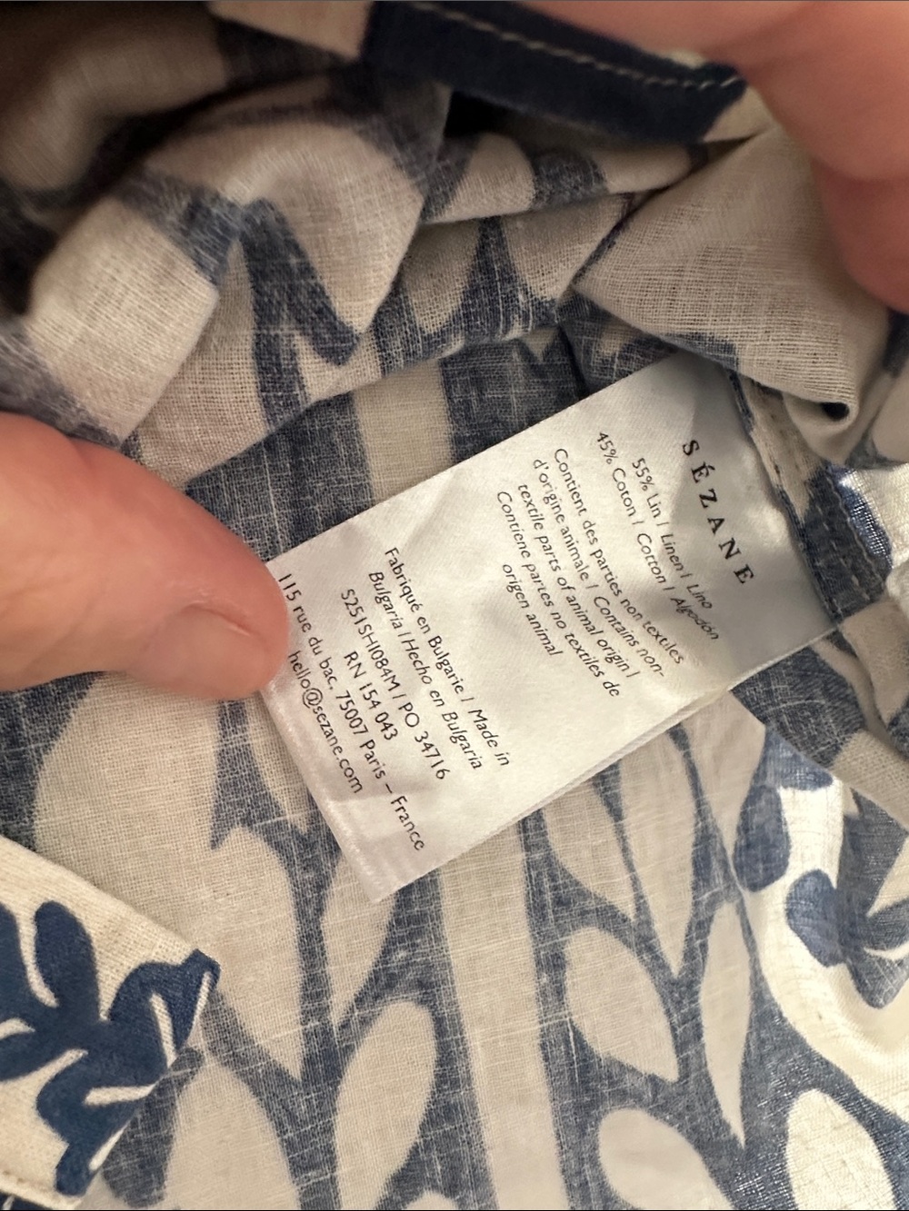Sezane LIVIA SHIRT Albi Print 36 - Picture 4 of 6